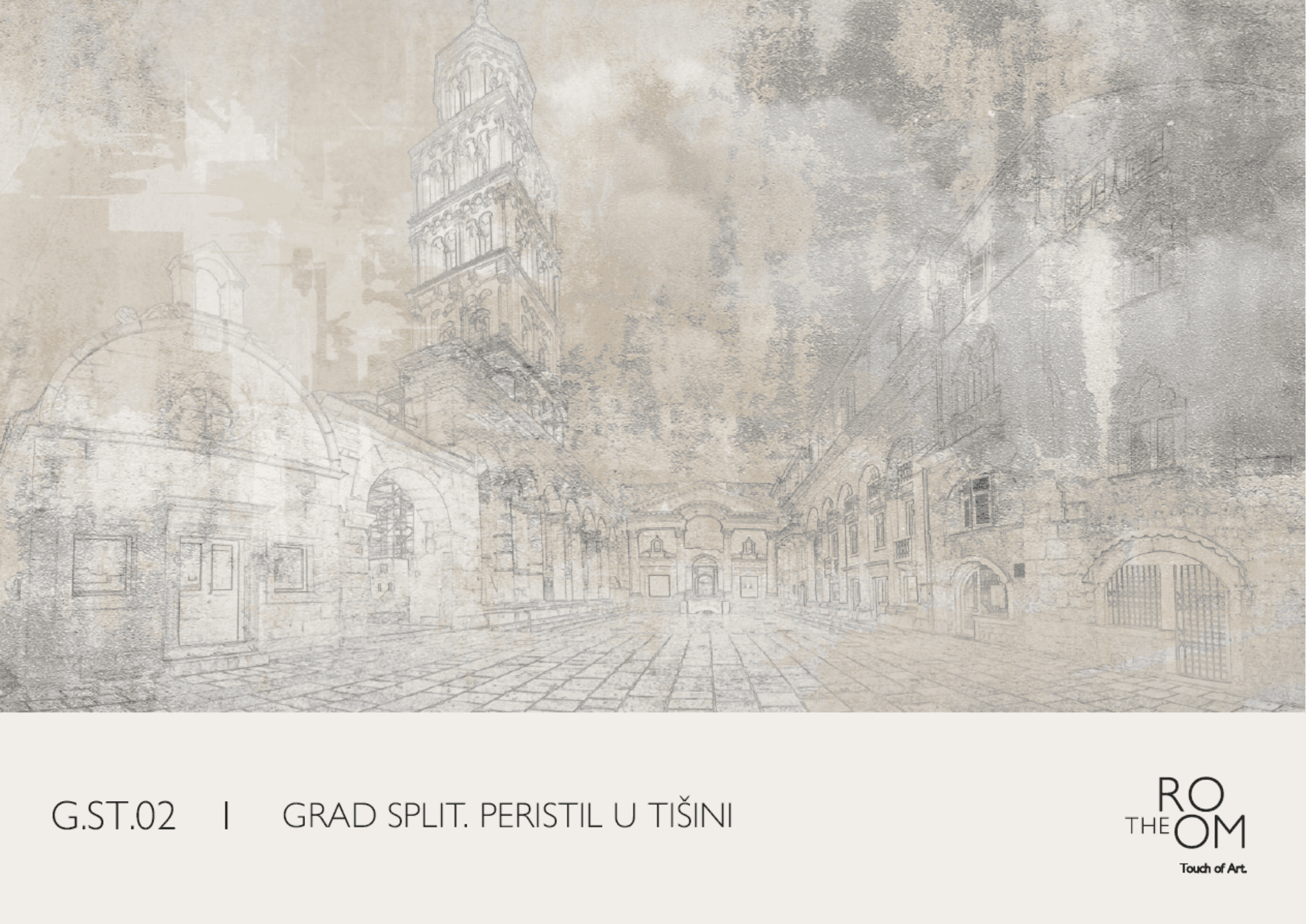 Grad Split. Peristil u tišini